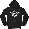 Zippered Hooded Sweatshirt