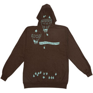 Zippered Hooded Sweatshirt