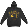 Zippered Hooded Sweatshirt