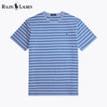 Ralph Lauren Gestreiftes Jersey-T-Shirt mit Rundhalsausschnitt
