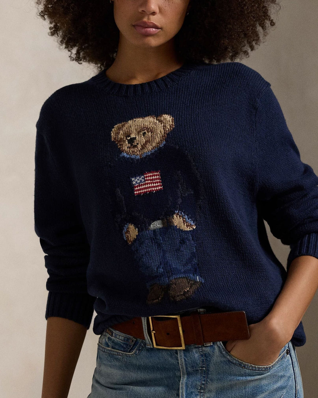 Ralph Lauren Polo Bear Baumwoll-Leinen-Pullover